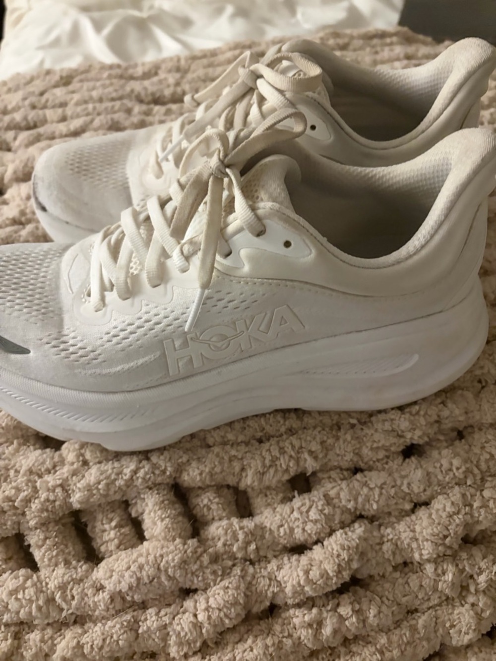 Hoka Women's White Athletic Running Shoes